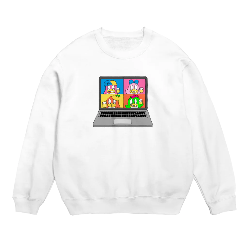 はっとり♡かんなのオンライン飲み Crew Neck Sweatshirt