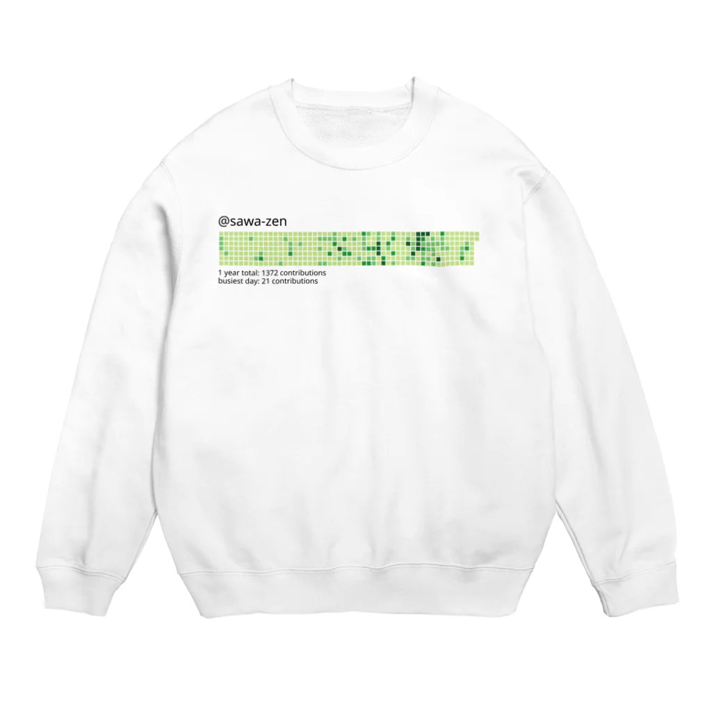 sawa-zenの塵も積もれば山となる Crew Neck Sweatshirt