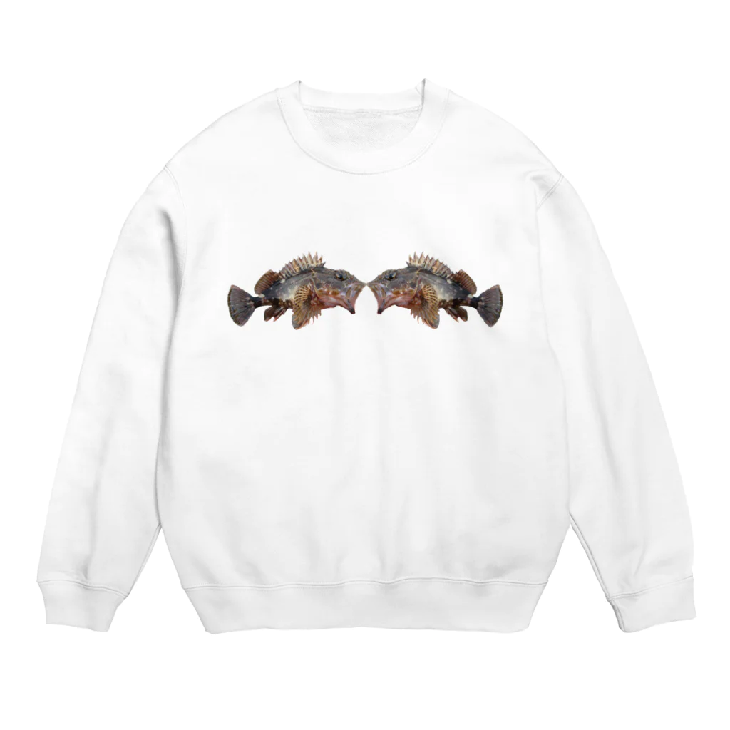 あみいちゃん（笑）のカサゴダブル Crew Neck Sweatshirt