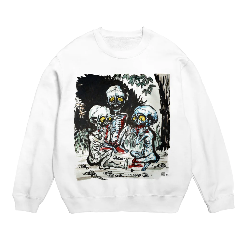 伊豆極楽苑の餓鬼 Crew Neck Sweatshirt