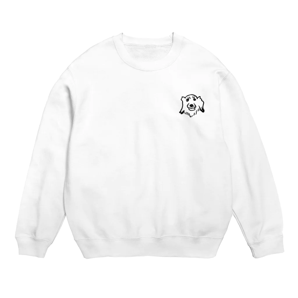 ほほこけ屋のYUTAO art 胸元にダックスフント Crew Neck Sweatshirt