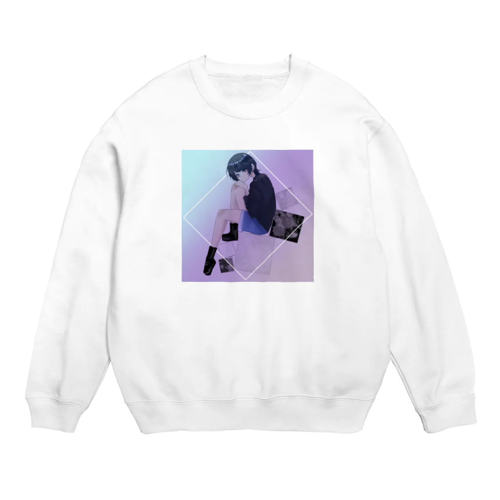 コメクエbotのウルフの女 Crew Neck Sweatshirt