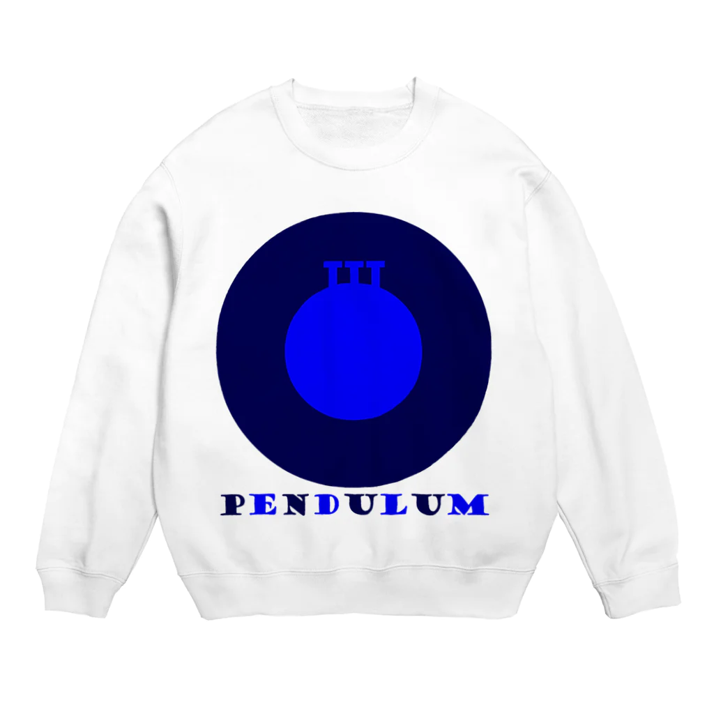 mosmos storeのEnigma Pendulum -blue- Crew Neck Sweatshirt