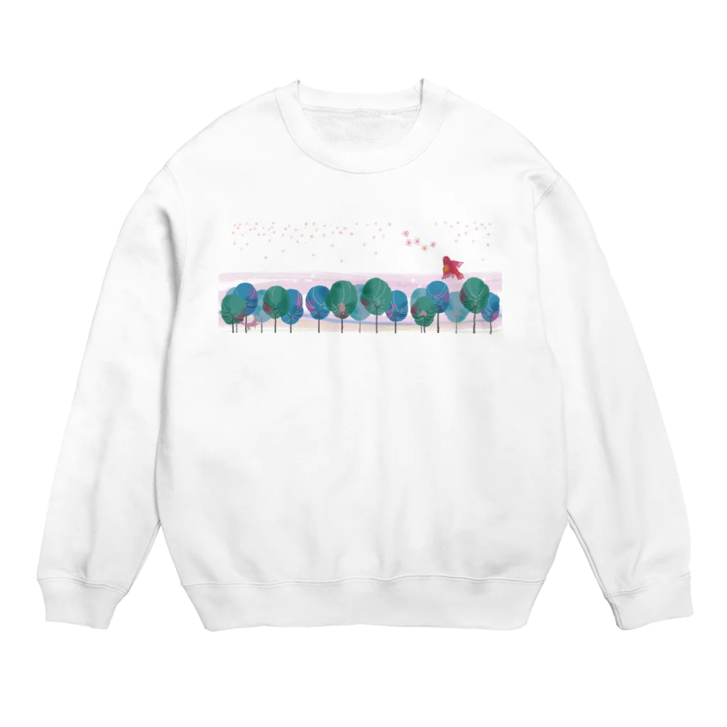 オカ　トモコのよだかのほし Crew Neck Sweatshirt