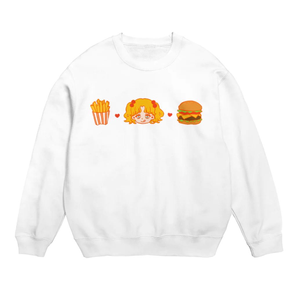 pi_tyoのはらぺこちゃん Crew Neck Sweatshirt