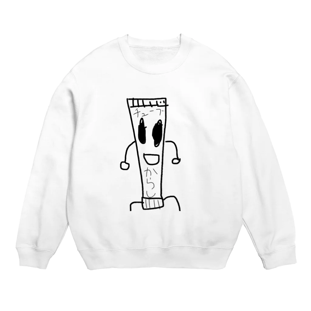 わさびチューブ🥦の参上！カラシチューブマン Crew Neck Sweatshirt