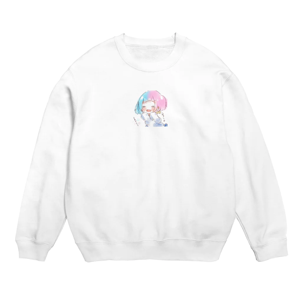 あめつきʕ•̫͡•ིʔྀアイコン企画中のえるぅカップ Crew Neck Sweatshirt