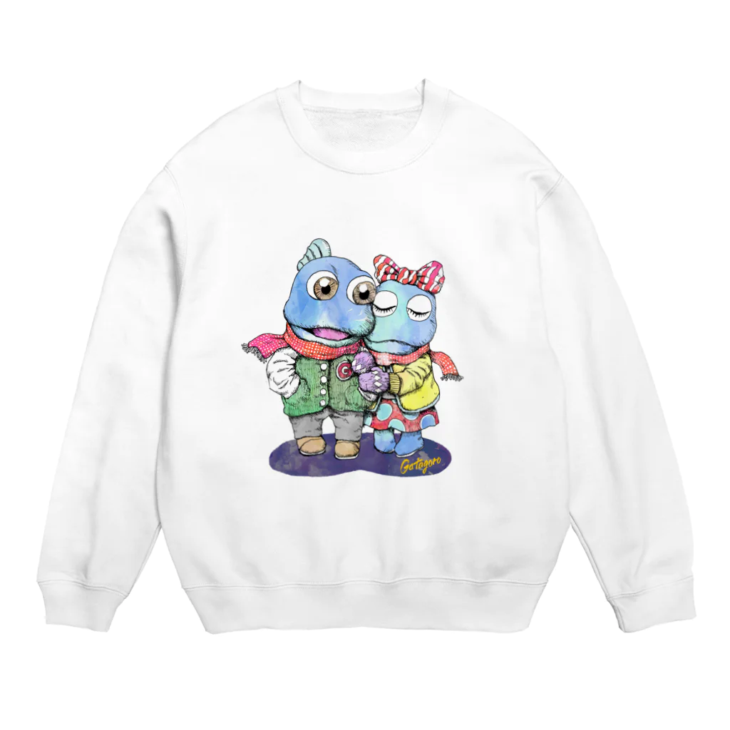 有明ガタァ商会の干潟の恋 Crew Neck Sweatshirt