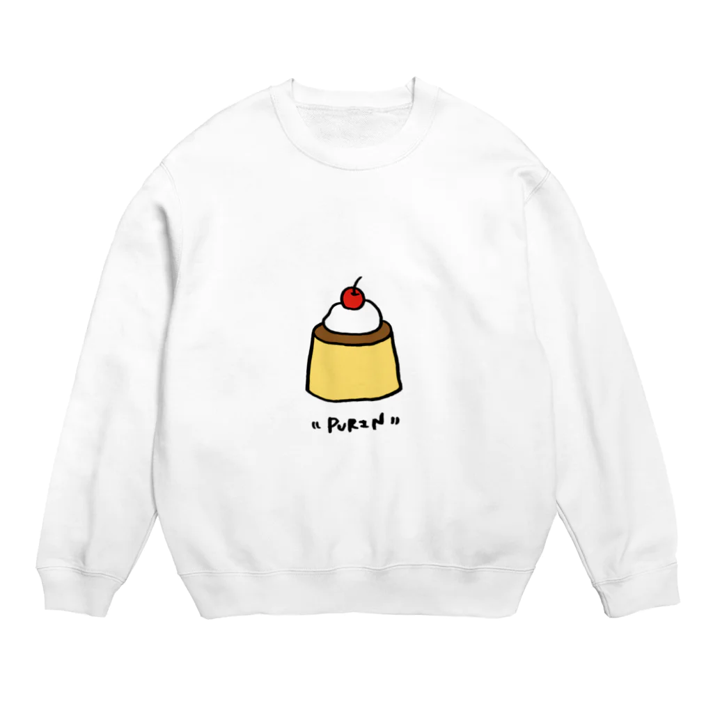 かたこのお店。のかためプリン Crew Neck Sweatshirt