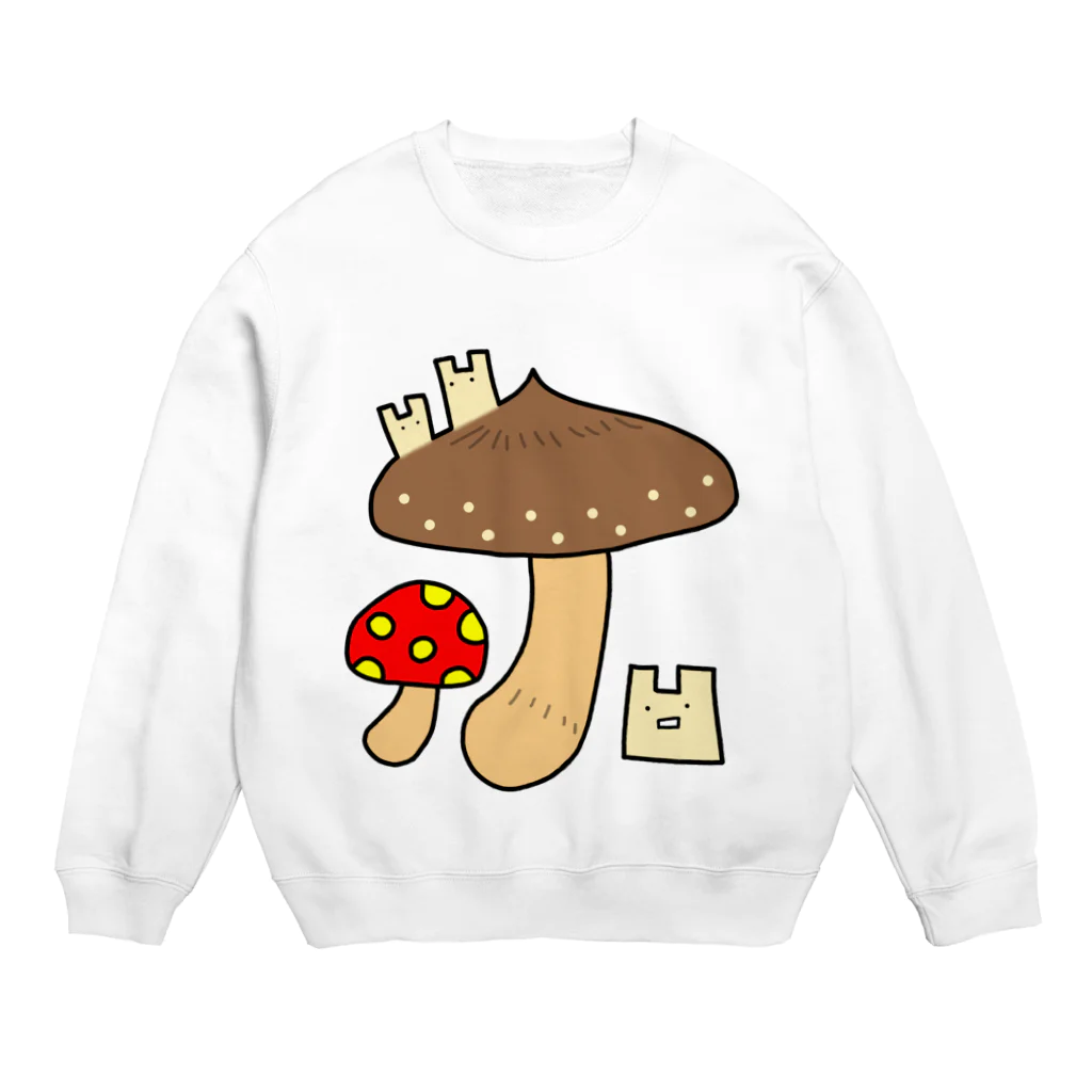 2Dうさぎの2Dうさぎ きのこ Crew Neck Sweatshirt