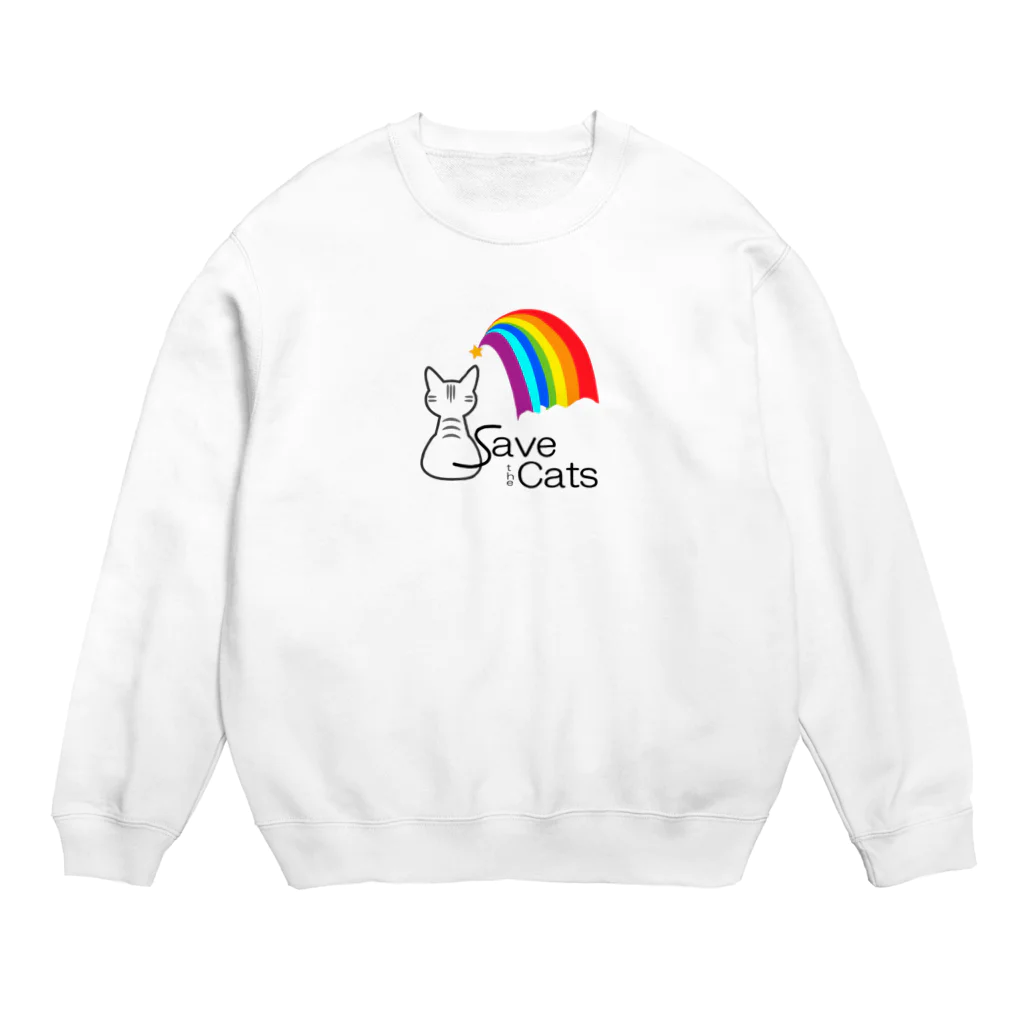 ノラ猫Designのsave the cats Crew Neck Sweatshirt