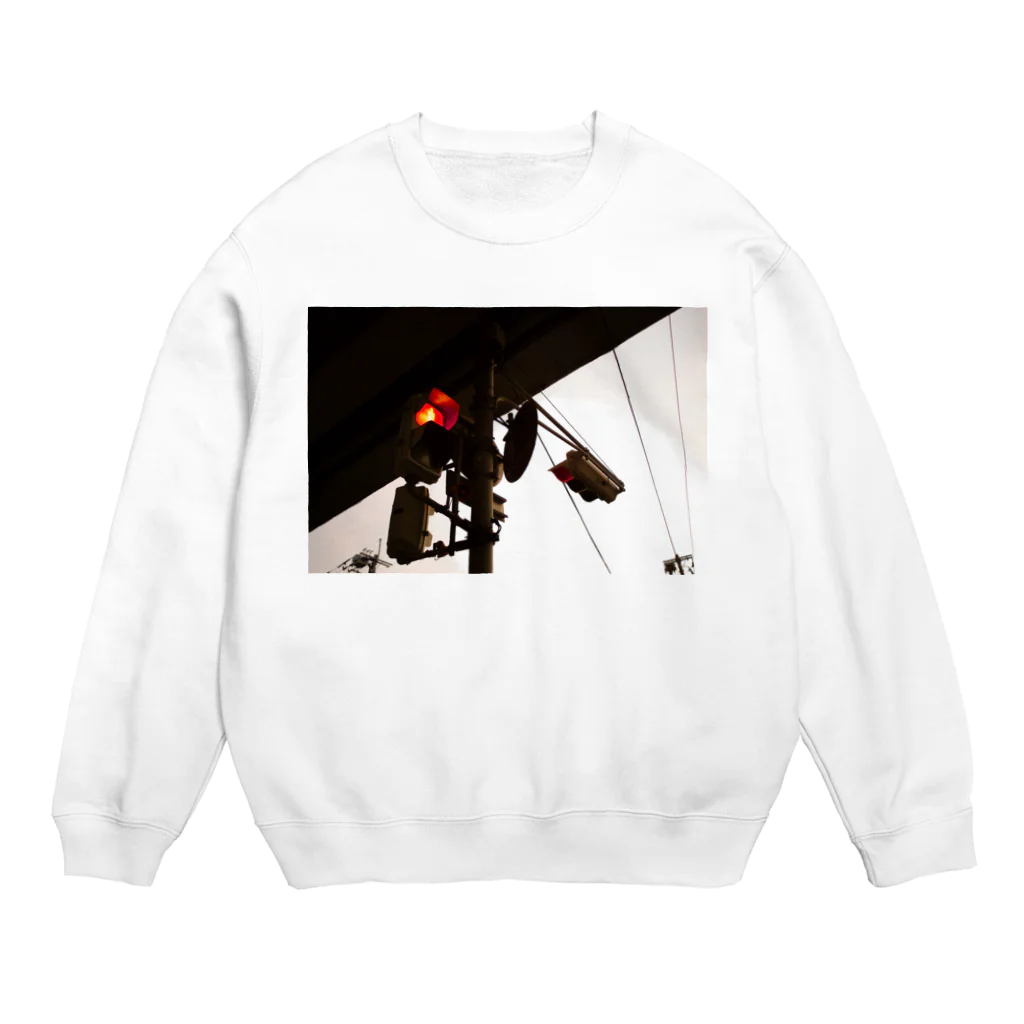 マグロ漁船の赤信号 Crew Neck Sweatshirt