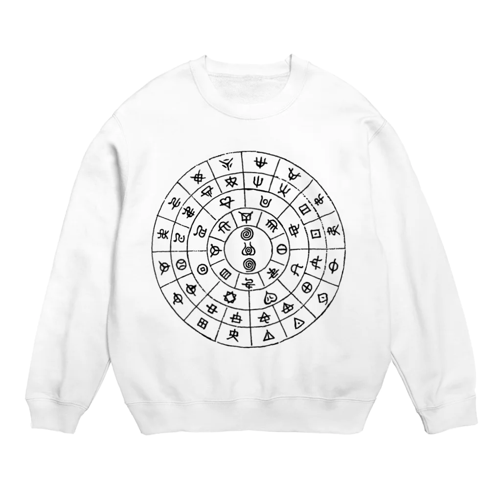 FUNNY JOKESのモトアケ(フトマニの図)  Crew Neck Sweatshirt