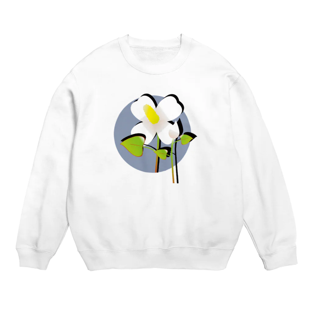 か〜ごのドクダミの花 Crew Neck Sweatshirt