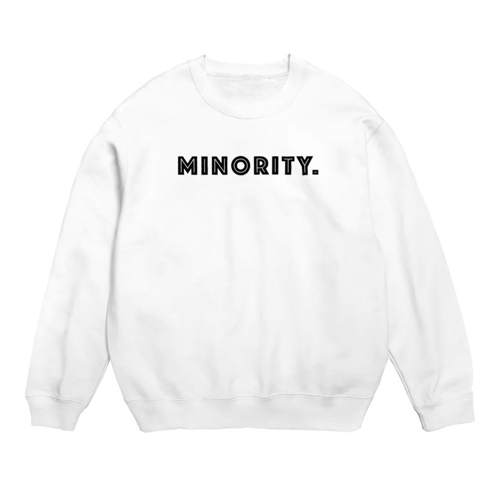 mincora.のMINORITY.　- black ver. 01 - Crew Neck Sweatshirt