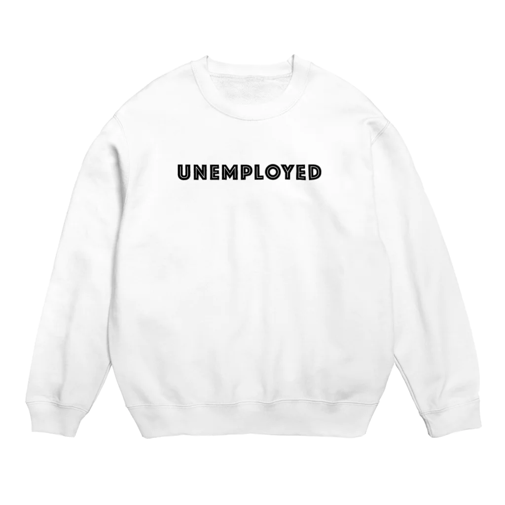 mincora.のニート UNEMPLOYED　- black ver. 01 - Crew Neck Sweatshirt