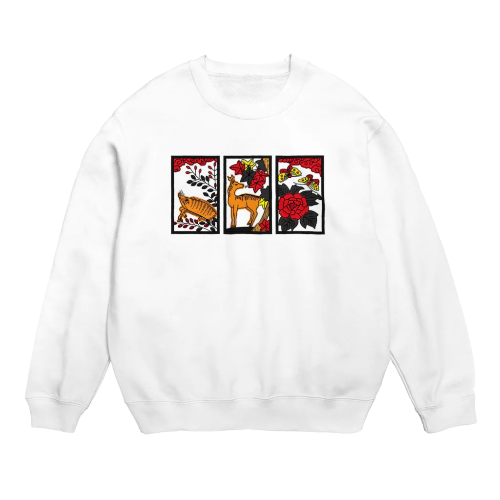 commonsenceのいのしかちょう Crew Neck Sweatshirt