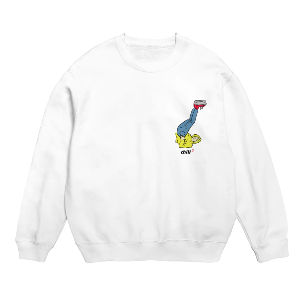 uhei art works.のchill チル Crew Neck Sweatshirt