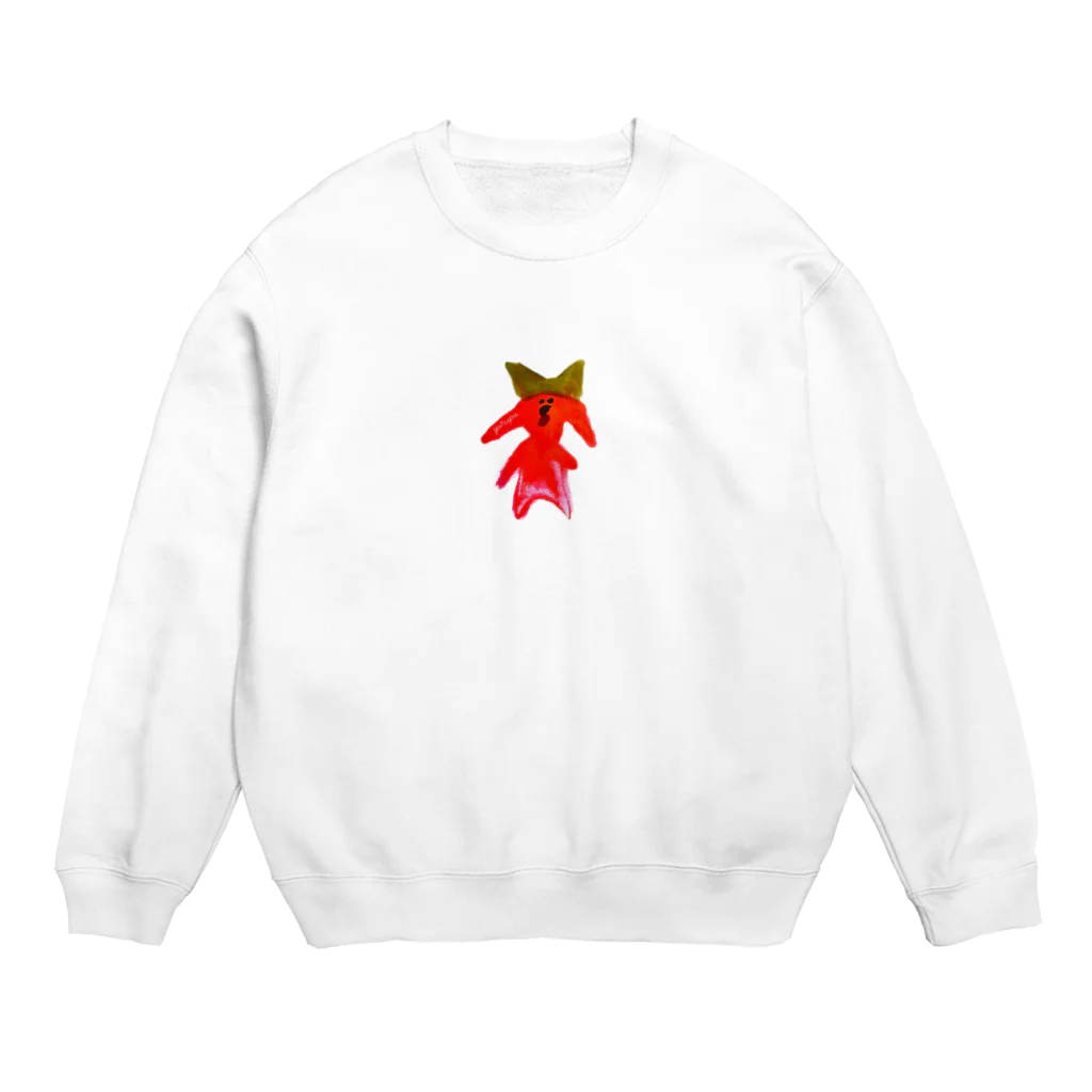 ゆるいぷーどるグッズ屋さんのゆるぷー/オレンジ Crew Neck Sweatshirt