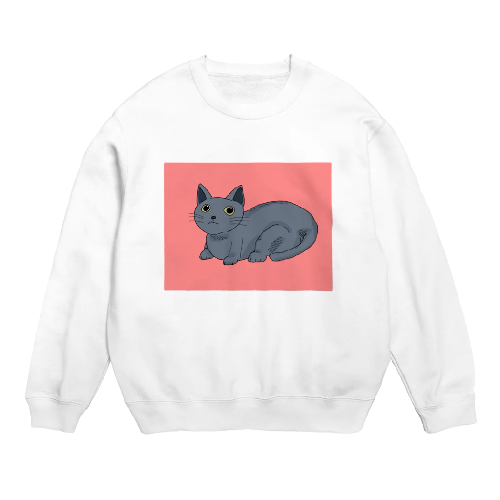 うわー！！！のネコ Crew Neck Sweatshirt