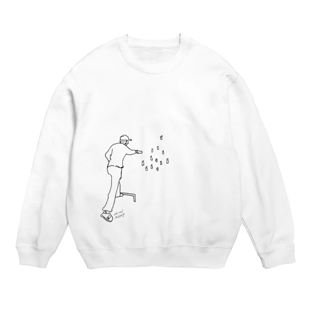 モルックマニアの元祖モルック野郎 Crew Neck Sweatshirt