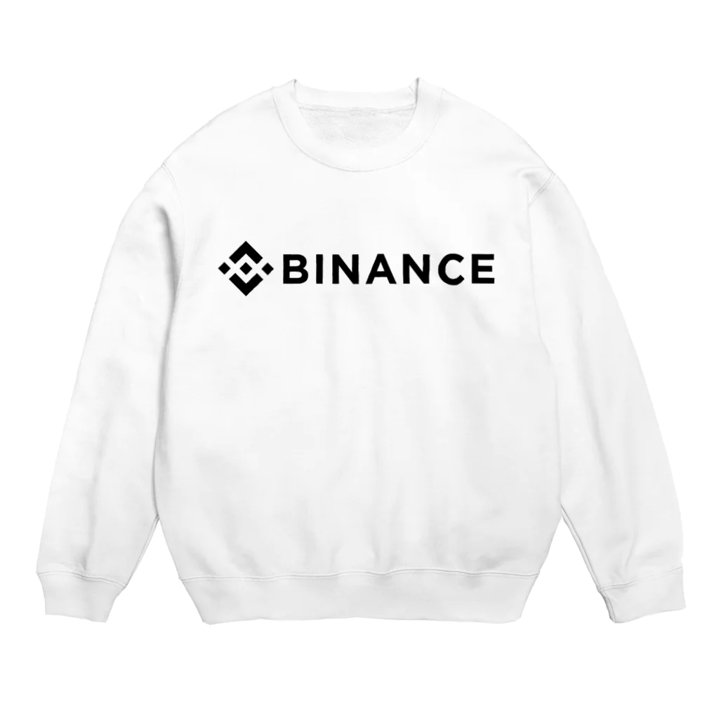 FUNNY JOKESのBINANCE-バイナンス- 黒ロゴ Crew Neck Sweatshirt