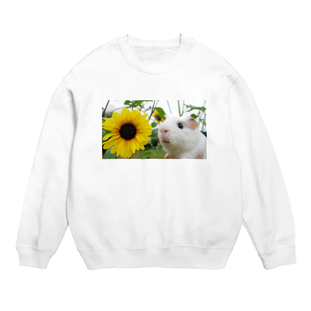 動物と愉快な人々たちのモルモットのとうふチャレンジ Crew Neck Sweatshirt