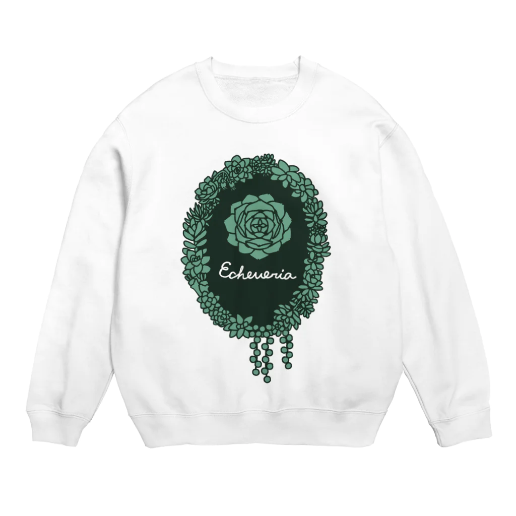 Alba spinaのエケベリア グリーン Crew Neck Sweatshirt