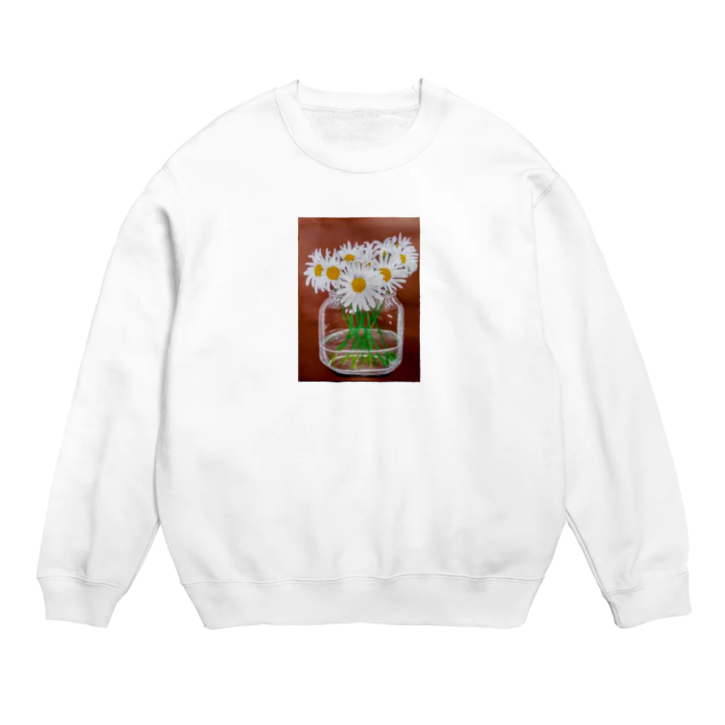 点描曼荼羅の世界の小瓶のマーガレット Crew Neck Sweatshirt