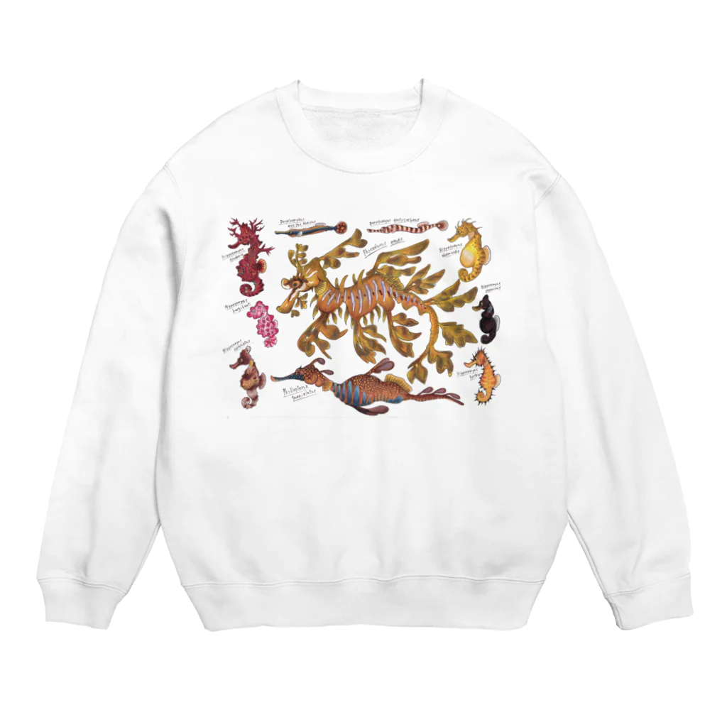 海のお土産屋さんのヨウジウオ図鑑 Crew Neck Sweatshirt