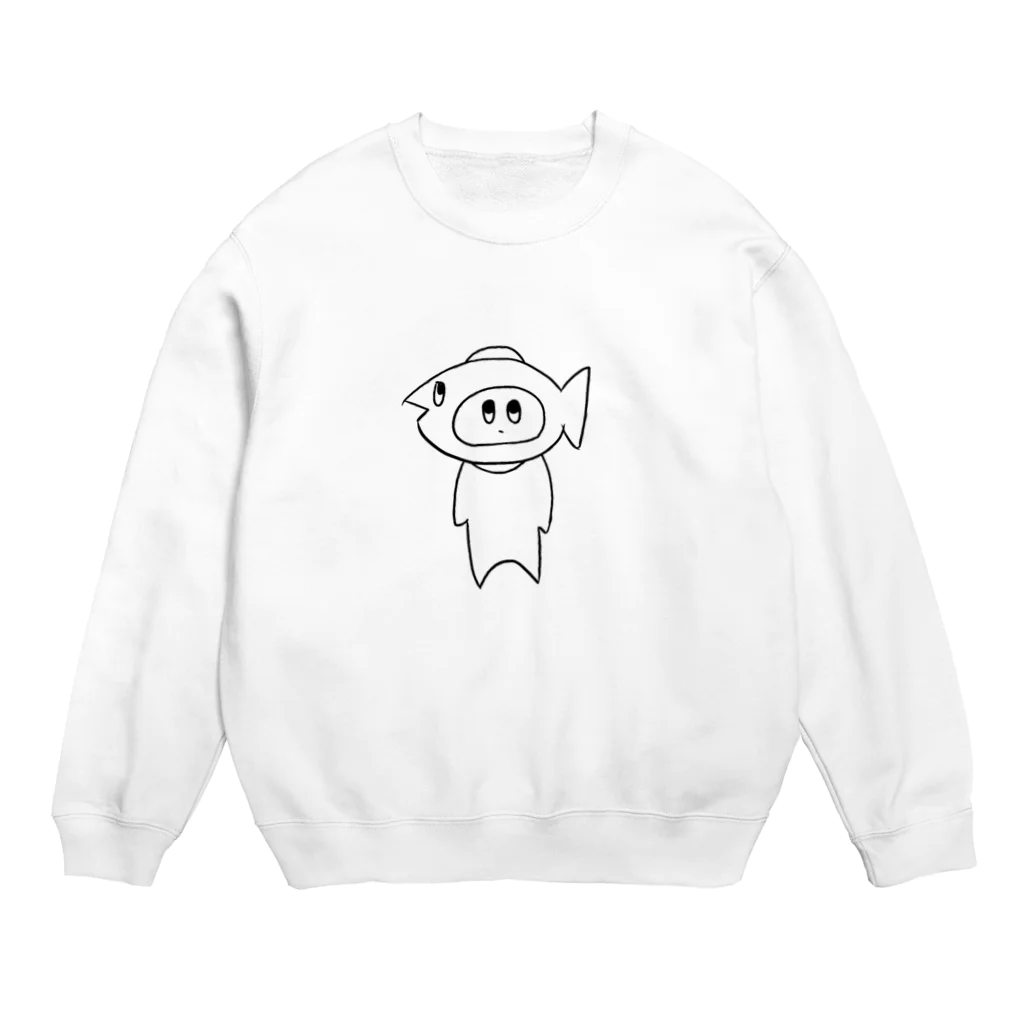 れいんばうのうおまん Crew Neck Sweatshirt