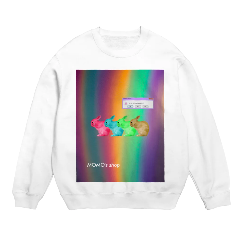 𝙈𝙊𝙈𝙊'𝙨 𝙎𝙝𝙤𝙥のrabbit×4 Crew Neck Sweatshirt