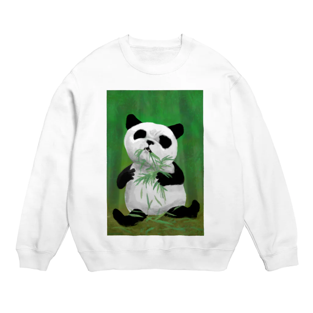 Washiemon and Ai-chan's ShopのPANDA No.4 Crew Neck Sweatshirt