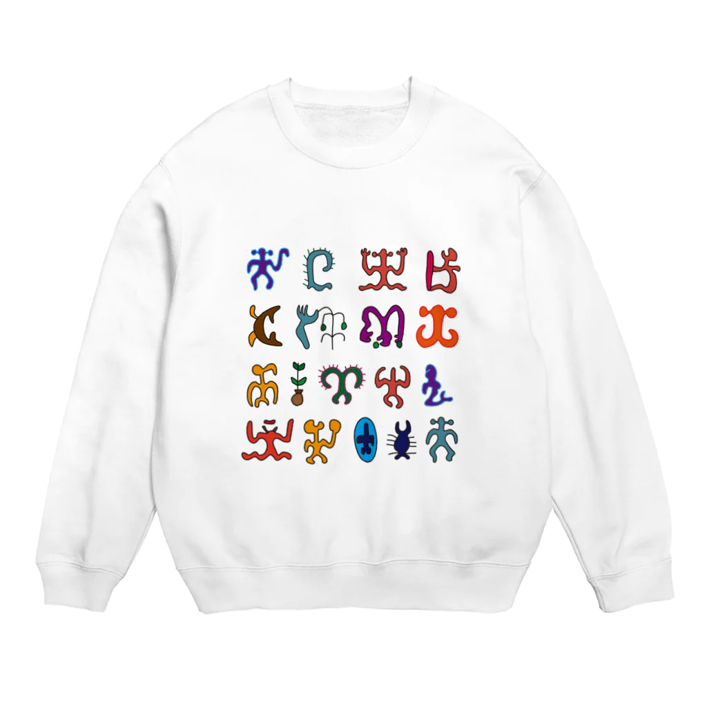 puikkoのロンゴロンゴ2（彩色） Crew Neck Sweatshirt