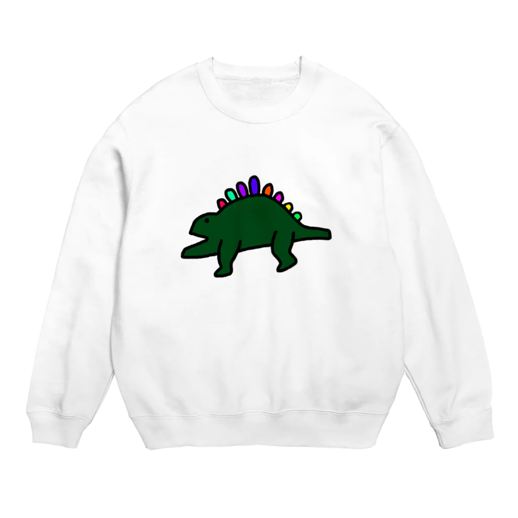 kurubusiの恐竜くん Crew Neck Sweatshirt