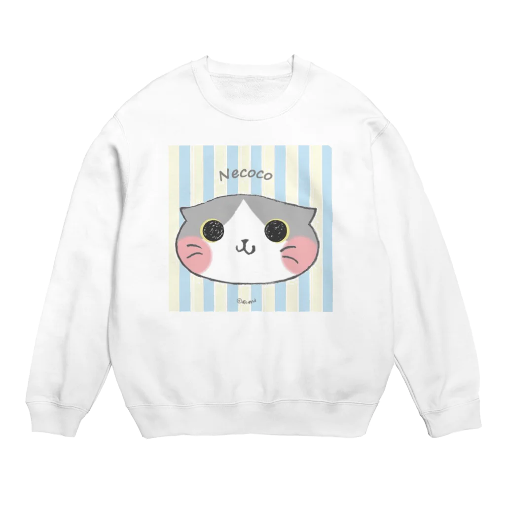 ぐみのねここ(すこてぃっしゅ) 猫 Crew Neck Sweatshirt