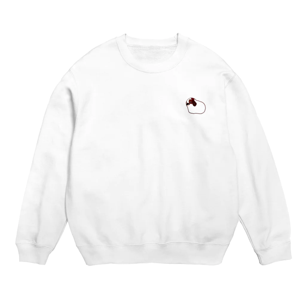 ほのかなおんがくや SUZURI店のたれみみうさぎのぶいちゃん Crew Neck Sweatshirt