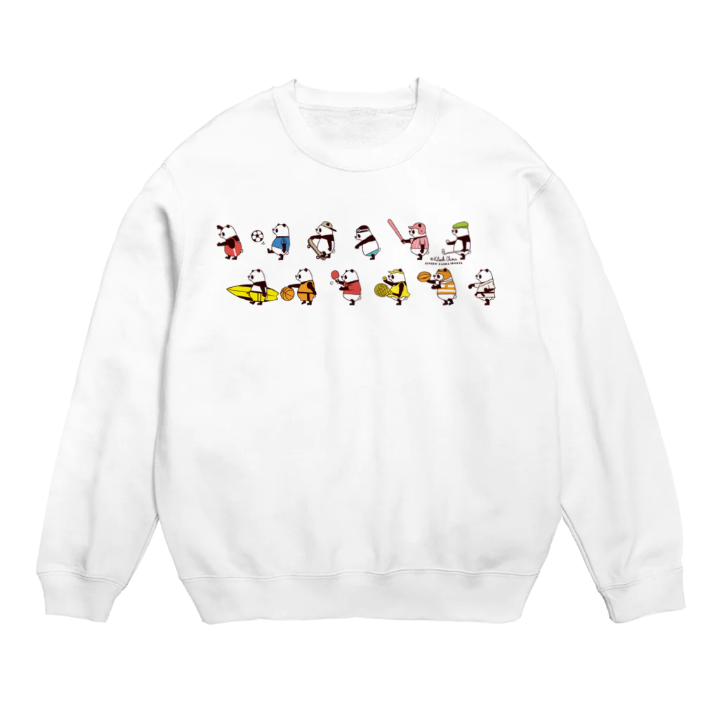 キッチュのスポーツパンダ Crew Neck Sweatshirt