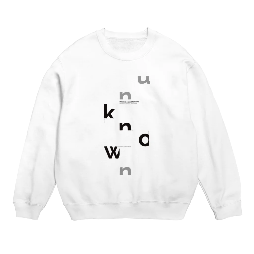 initium ; auditorium / イニツィウム・オーディトリウムのinitium ; auditorium フライヤーデザイン Crew Neck Sweatshirt