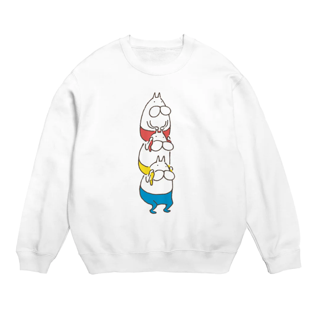 くらきち ONLINE SHOPのねこタイツ かたぐるま Crew Neck Sweatshirt