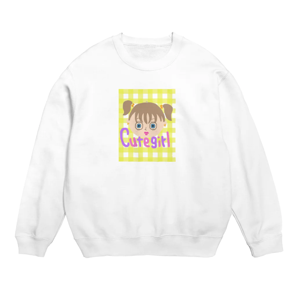 そるちショップのキュートガールチェックver Crew Neck Sweatshirt