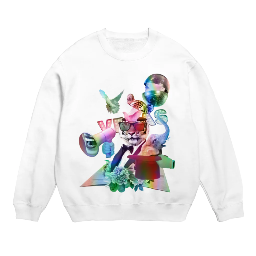 カズシフジイのエンタメコラージュ Crew Neck Sweatshirt