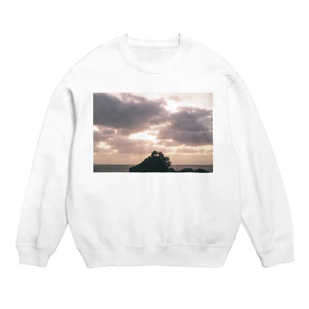 yohakuyaのyuyake　#Tシャツのよはくを埋める Crew Neck Sweatshirt