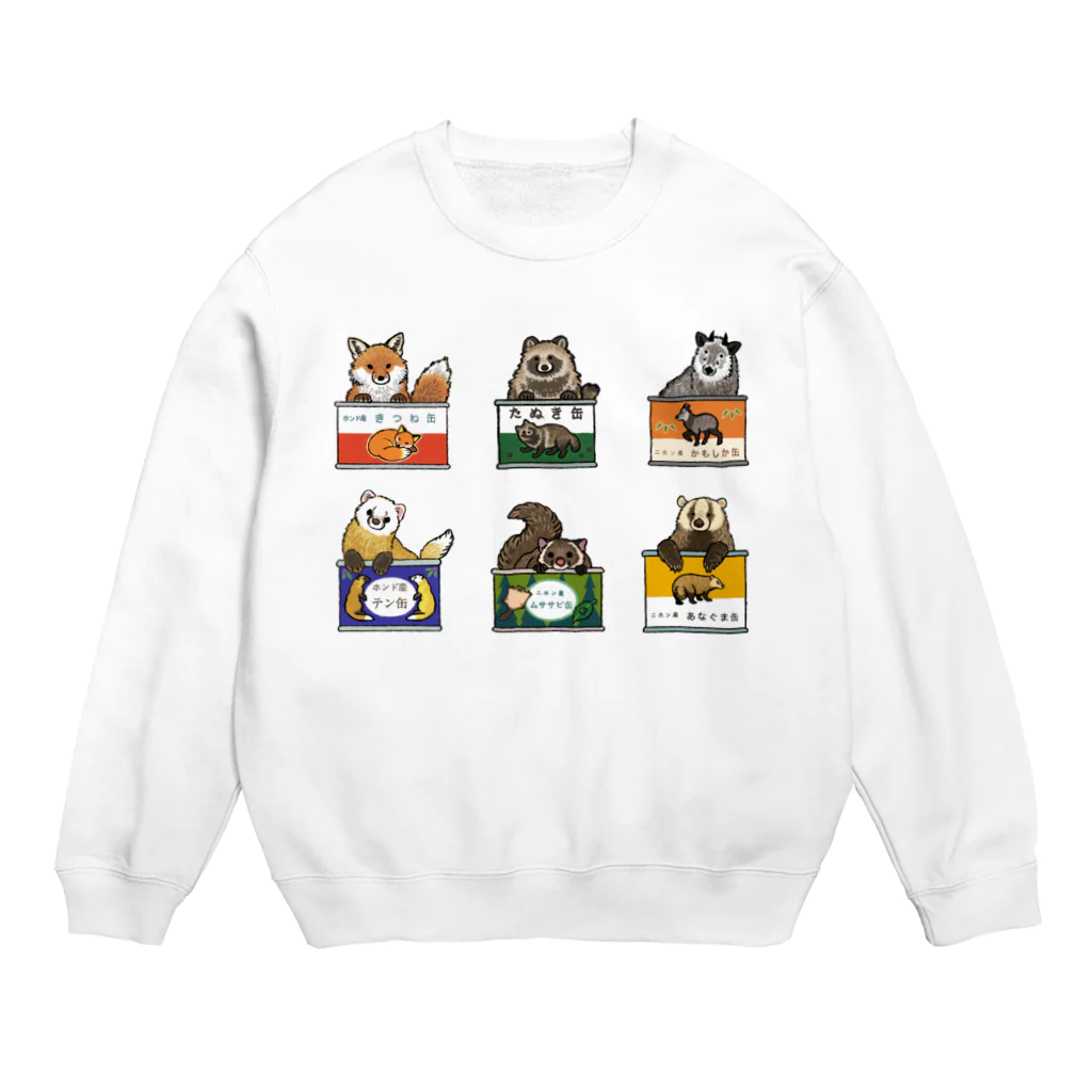 ちなきのこの野生動物缶　6点セット Crew Neck Sweatshirt