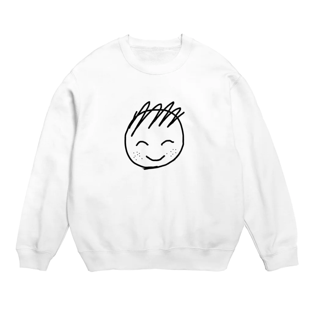 おハゲくんのお父ちゃんのおハゲくん Crew Neck Sweatshirt