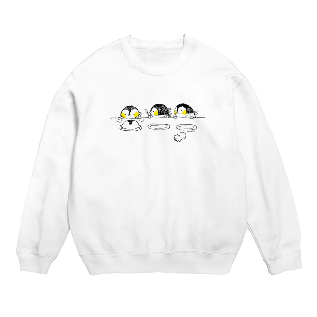 ちゃこぺん（SUZURI店）のお料理が先に来た Crew Neck Sweatshirt