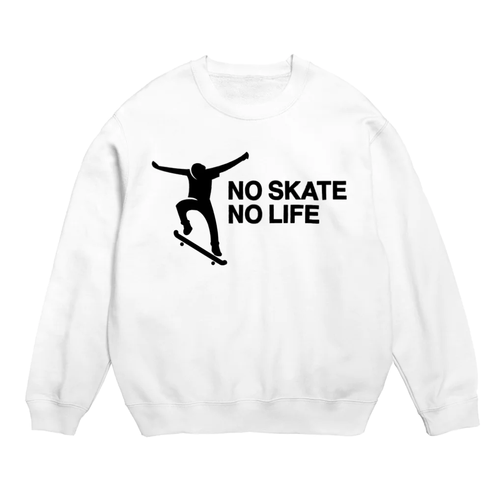 DRIPPEDのNO SKATE NO LIFE 黒ロゴ スウェット