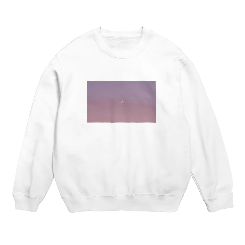 日常の一コマの月 Crew Neck Sweatshirt