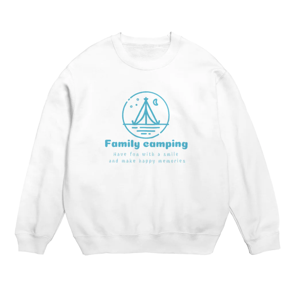 antartのfamilly canping Crew Neck Sweatshirt