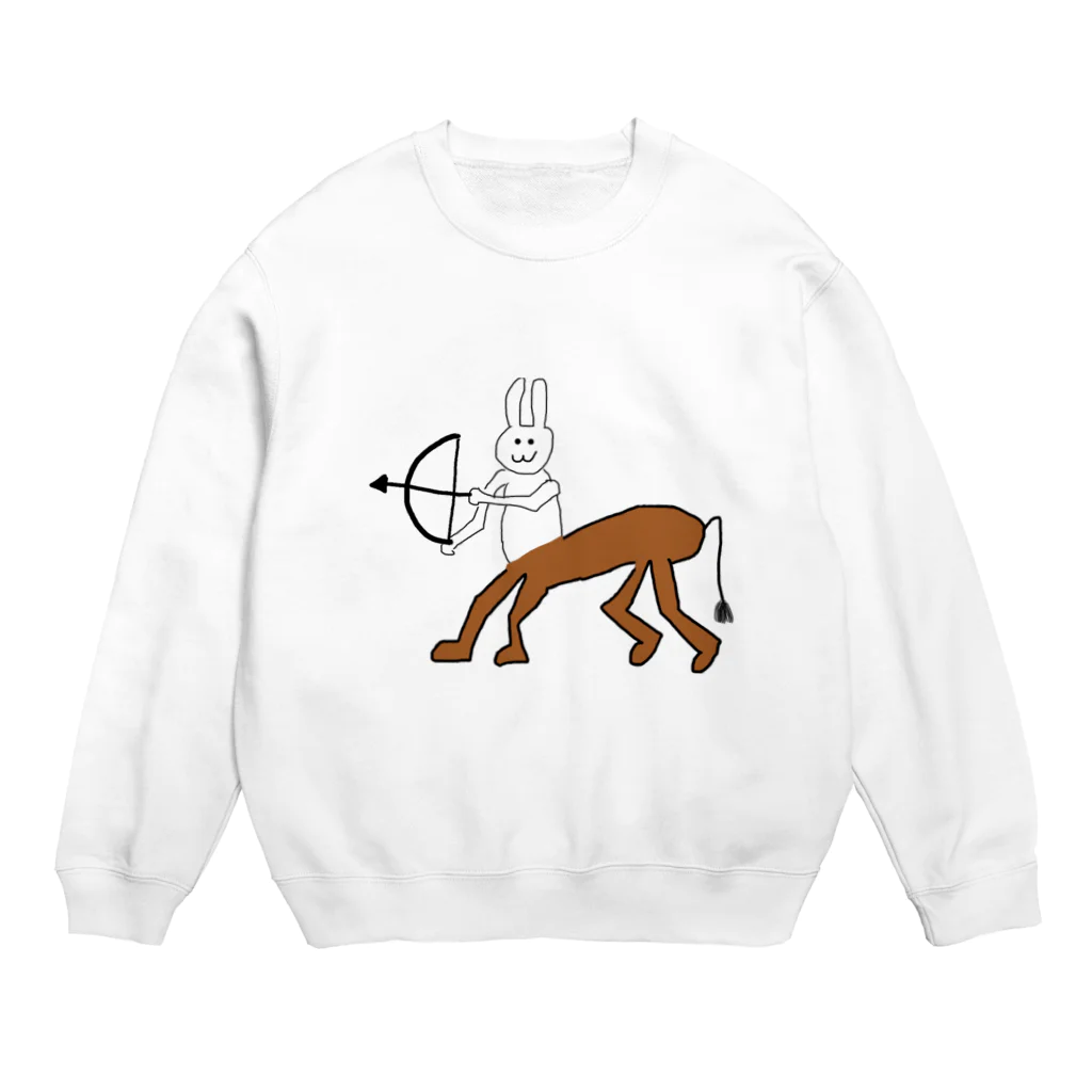 くじらのうさタウロス Crew Neck Sweatshirt